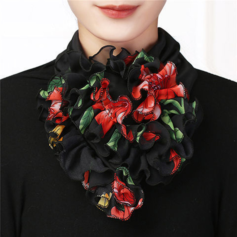 Silk Tie Woven - الصيف النساء الحرير الجليد مطوي زهرة