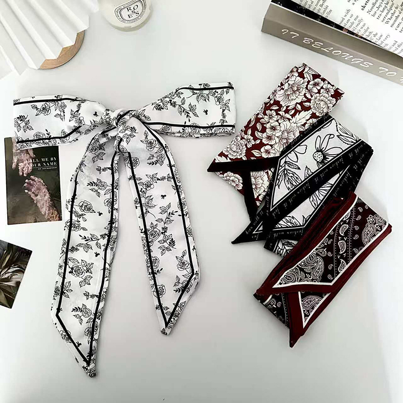 Silk Tie Woven - وشاح حريري نسائي فاخر وعصري، شريط