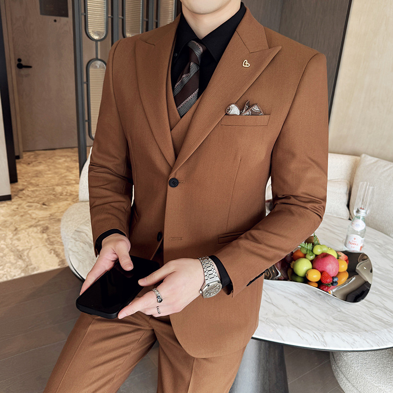 بدلات رجالية بيضاء من 3 قطع بق - مراجعة Men'S Formal Dinner Wear وسعره