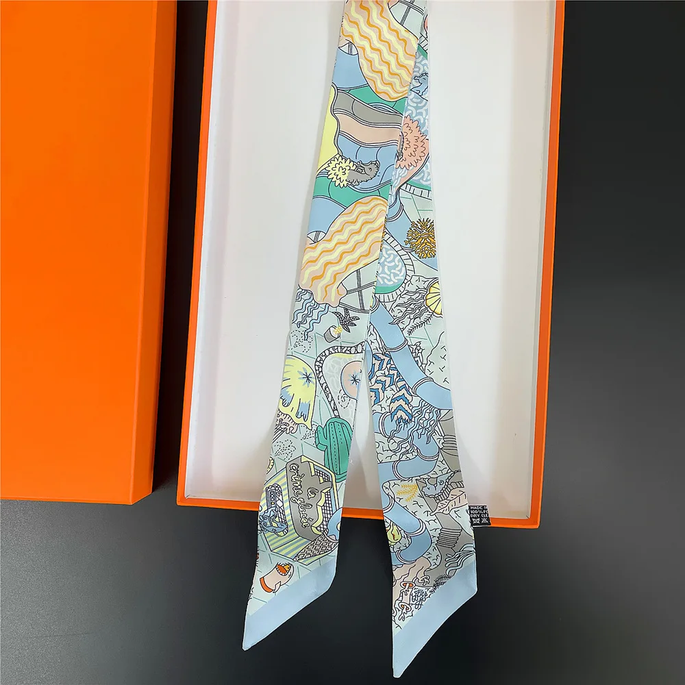2025 جديد فاخر فيونكة شعر وشاح - مراجعة Silk Tie Woven وسعره