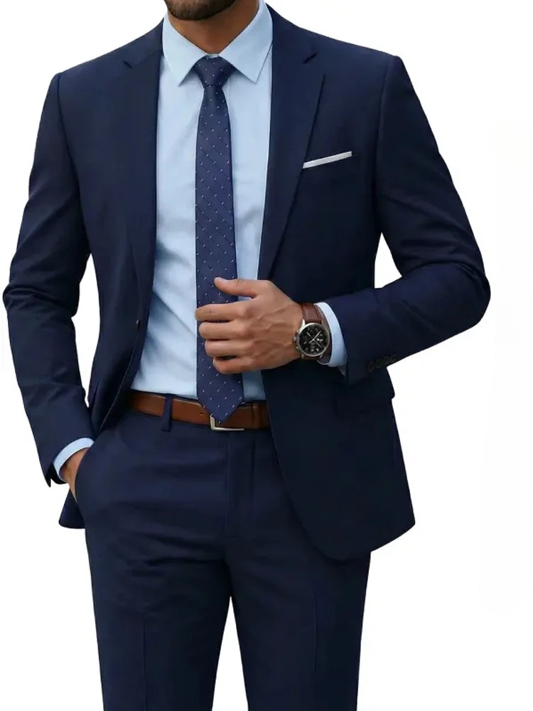 بدلة رجالية من قطعتين (سترة +  - مراجعة Men'S Formal Dinner Wear وسعره