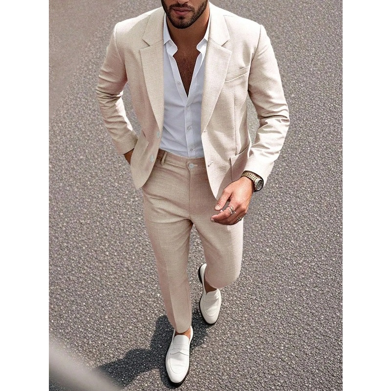طقم بدلة وبنطلون رجالي بلون مو - مراجعة Men'S Formal Dinner Wear وسعره