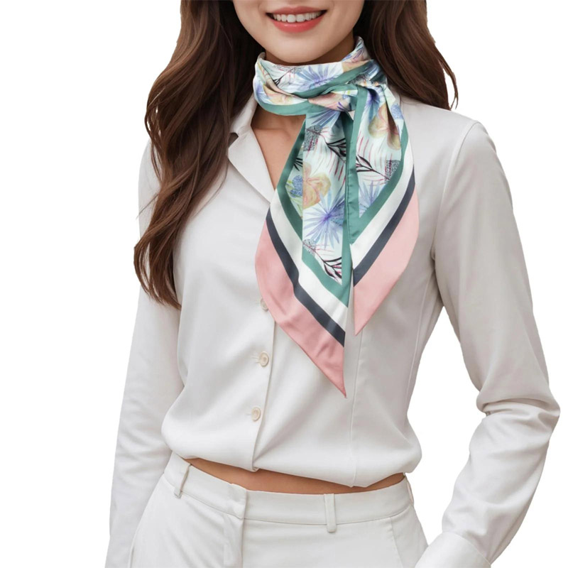 موضة المشارب فيونكة شعر وشاح ا - مراجعة Silk Tie Woven وسعره