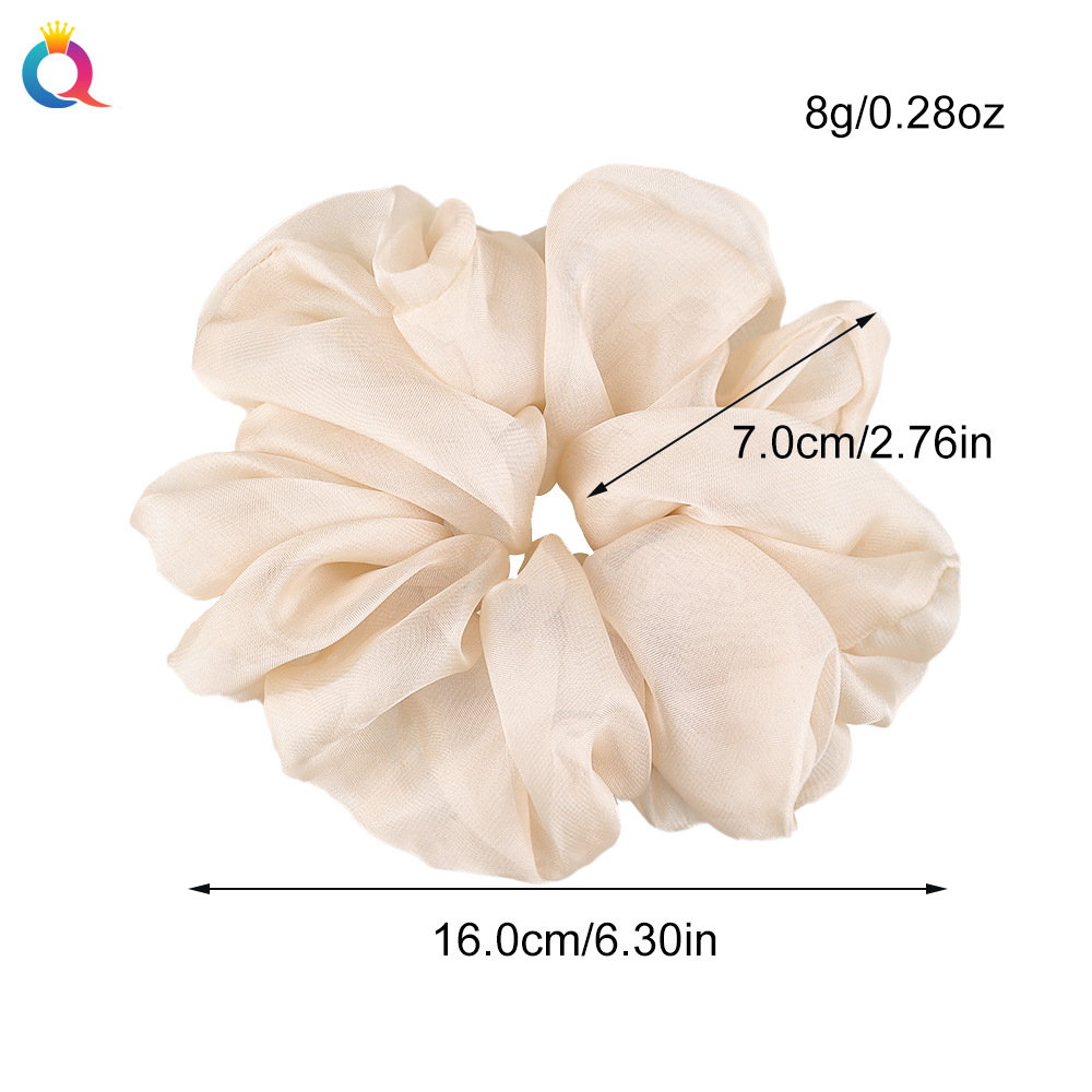 النساء الحرير Scrunchie مرونة  - مراجعة Silk Tie Woven وسعره