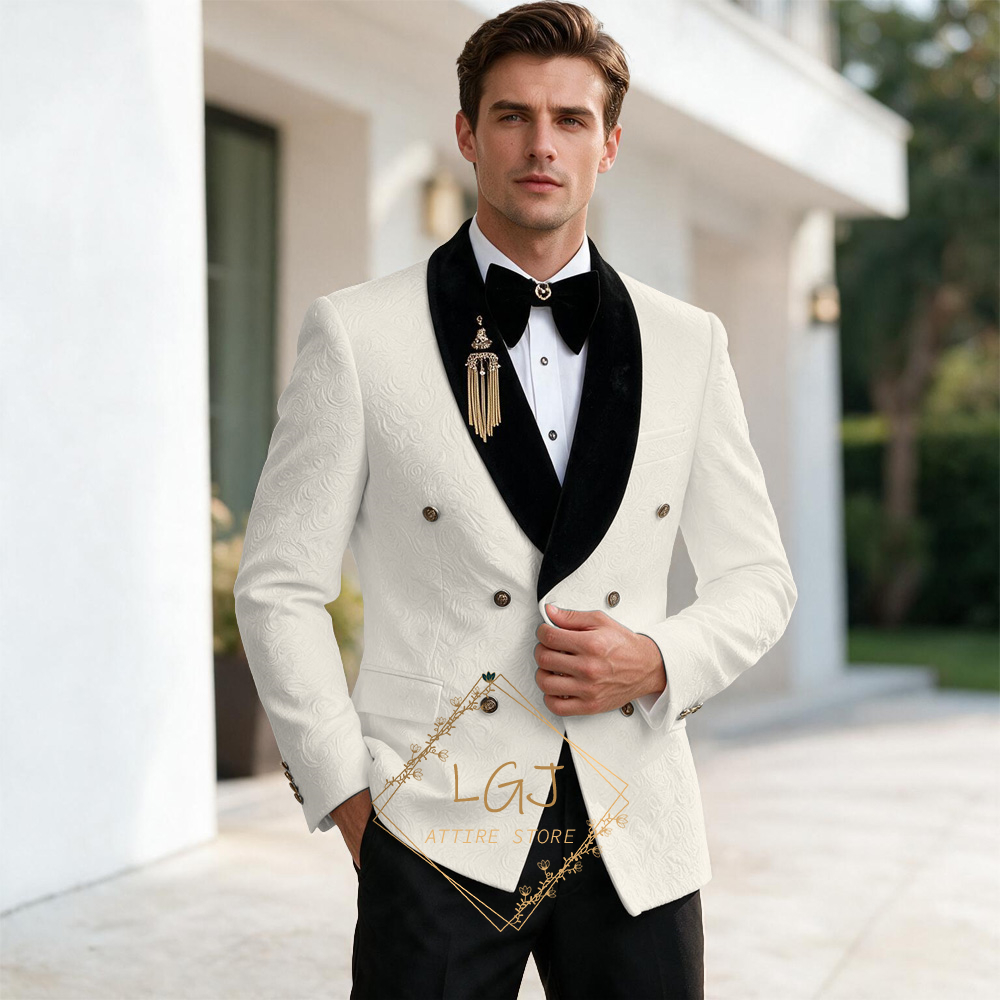 بدلة رجالية فاخرة من قطعتين مع - مراجعة Men'S Formal Dinner Wear وسعره