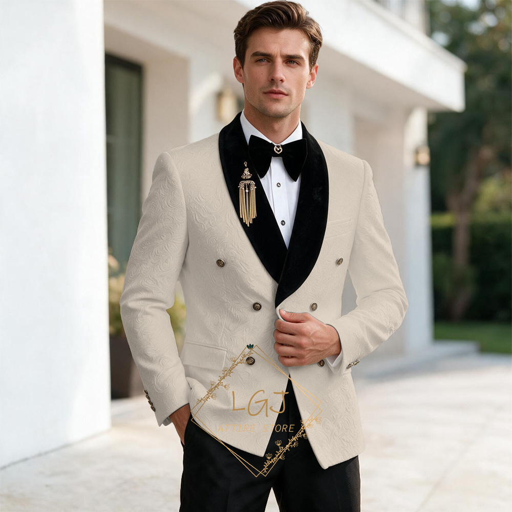 بدلة رجالية فاخرة من قطعتين مع - مراجعة Men'S Formal Dinner Wear وسعره