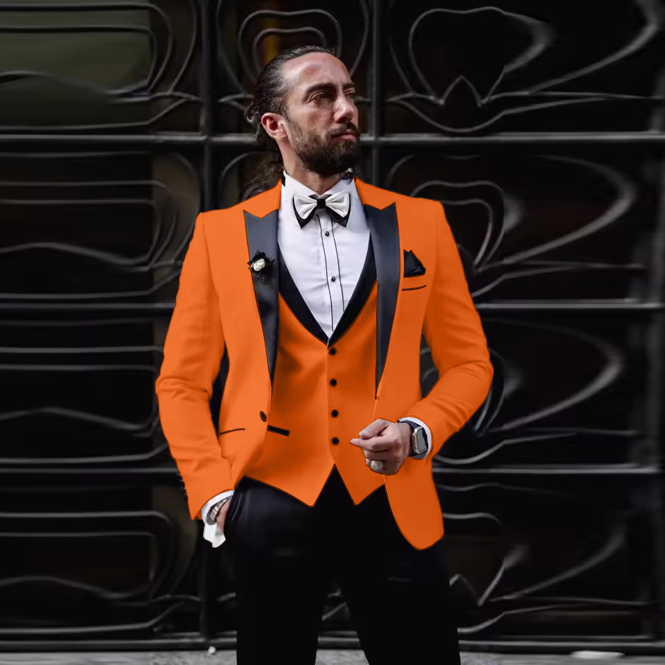 بدلة رجالية ضيقة من 3 قطع مع ج - مراجعة Men'S Formal Dinner Wear وسعره