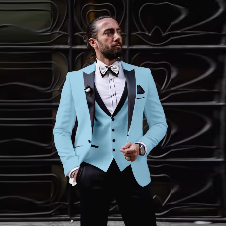 بدلة رجالية ضيقة من 3 قطع مع ج - مراجعة Men'S Formal Dinner Wear وسعره