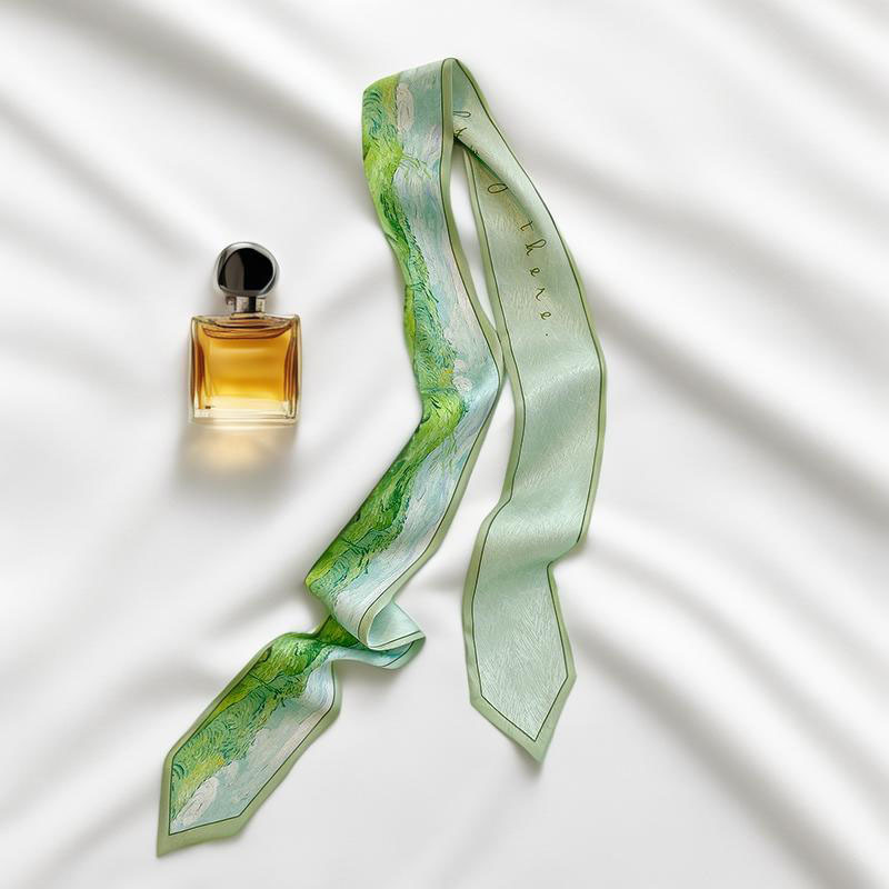وشاح شعر طويل نحيف للنساء، ربط - مراجعة Silk Tie Woven وسعره
