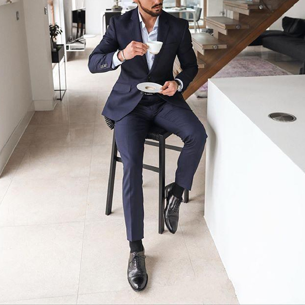 بدلة توكسيدو رجالية من قطعتين  - مراجعة Men'S Formal Dinner Wear وسعره