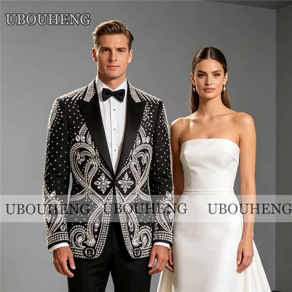بدلة زفاف فاخرة للرجال مزينة ب - مراجعة Men'S Formal Dinner Wear وسعره