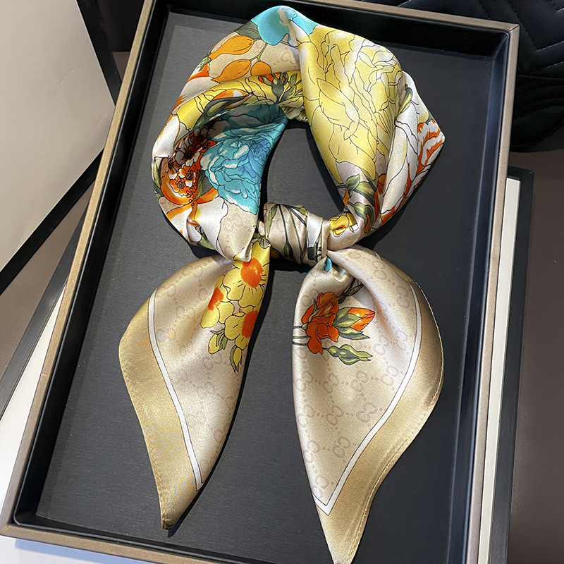 وشاح حريري مطبوع بتصميم للنساء - مراجعة Silk Tie Woven وسعره