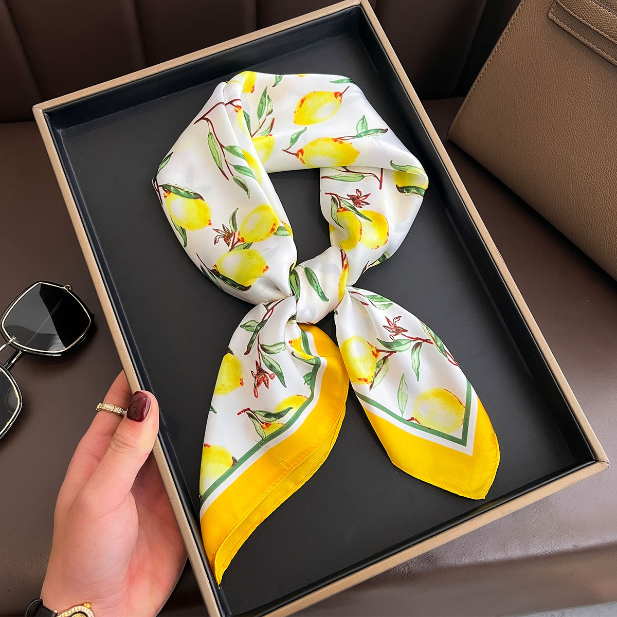 2025 جديد الأصفر الليمون طباعة - مراجعة Silk Tie Woven وسعره