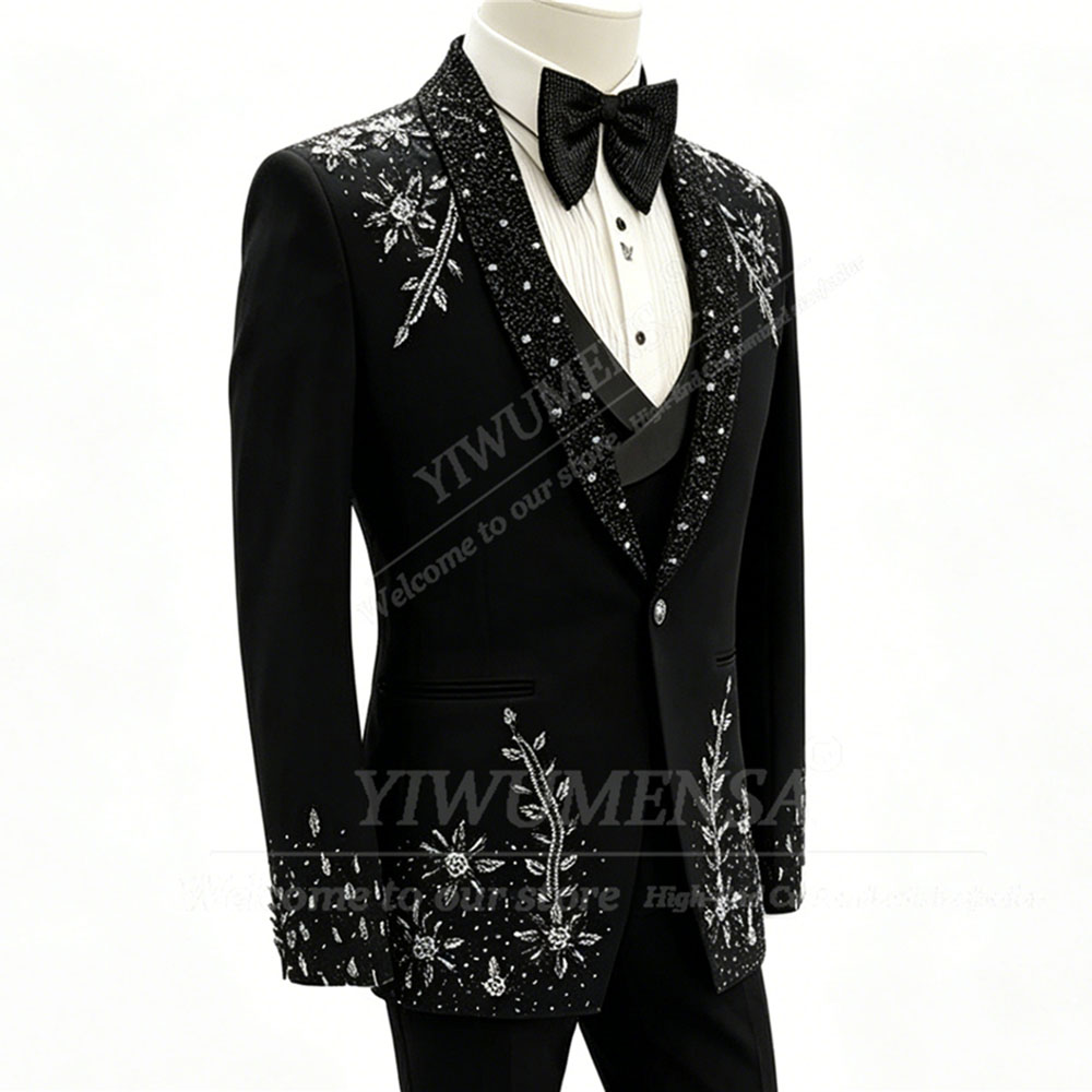 بدلة رجالية رسمية مزينة بالكري - مراجعة Men'S Formal Dinner Wear وسعره
