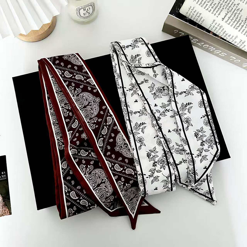 وشاح حريري نسائي فاخر وعصري، ش - مراجعة Silk Tie Woven وسعره