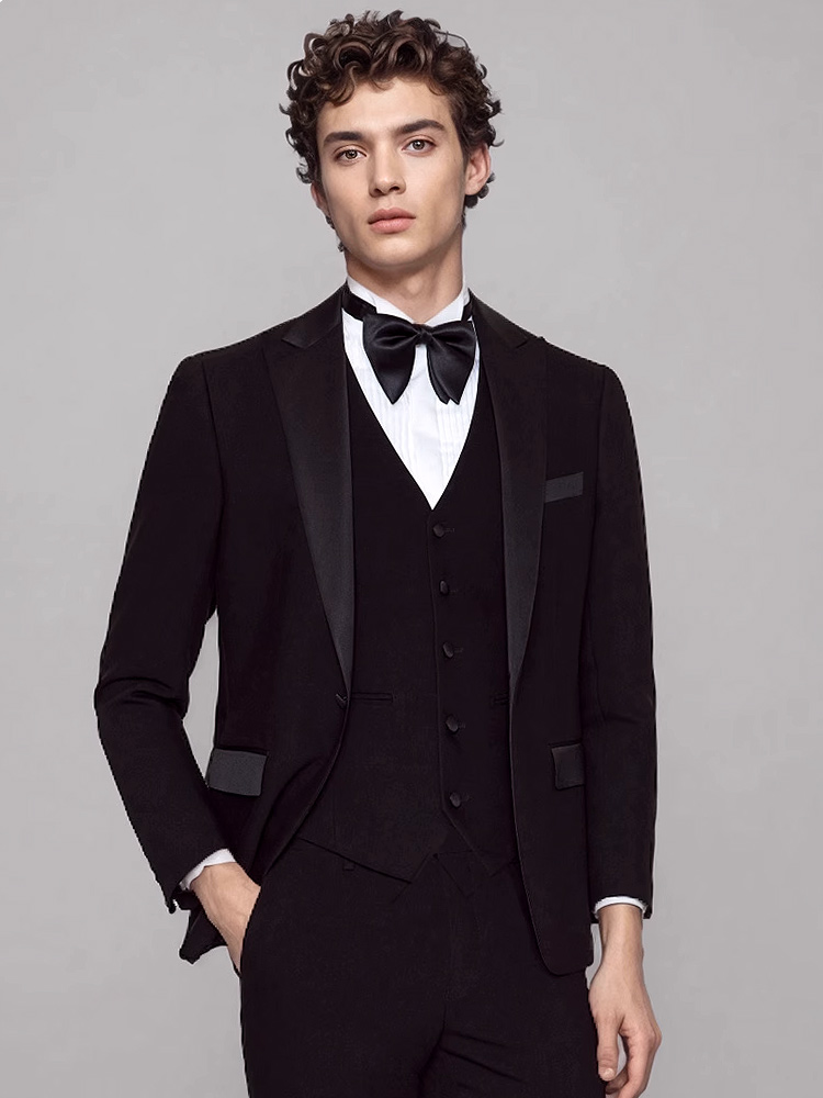 طقم بدلات رجالي فاخر أسود ملاب - مراجعة Men'S Formal Dinner Wear وسعره
