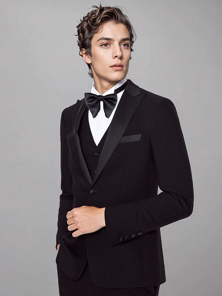 طقم بدلات رجالي فاخر أسود ملاب - مراجعة Men'S Formal Dinner Wear وسعره